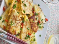 Photo de la Recette: Crêpes Coréennes au Poireau de Nadine