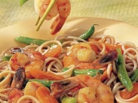 Photo de la Recette: Crevettes Japonaises et Nouilles de Soba