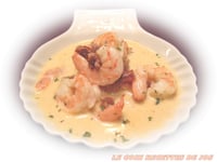 Photo de la Recette: Crevettes Sauce Crémeuse aux Tomates Séchées
