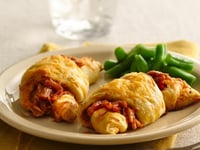 Photo de la Recette: Croissants au Poulet BBQ