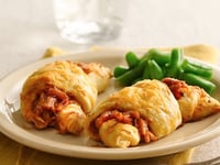 Photo de la Recette: Croissants au Poulet BBQ