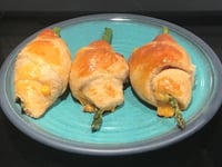 Photo de la Recette: Croissants Fromage, Bacon et Asperges