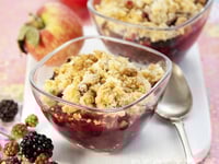 Photo de la Recette: Croustade aux Framboises et aux Mûres Sucrée au Sirop d'érable