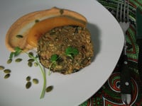 Photo de la Recette: CROUSTILLANT DE PORTOBELLO AUX LENTILLES