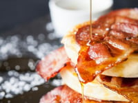 Photo de la Recette: Crumpet au Bacon et Sirop D'érable