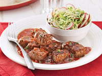 Photo de la Recette: Cubes de Boeuf Barbecue