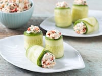 Photo de la Recette: Roulés Crémeux aux Tomates Séchées et au Concombre