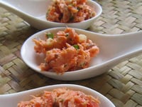 Photo de la Recette: Cuillères de Saumon au Gingembre