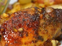 Photo de la Recette: Cuisinière au Miel et à L'ail Cuisse au Poulet