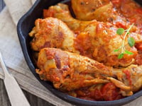 Photo de la Recette: Cuisse de Poulet aux Tomates à la Bière