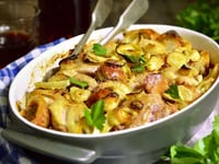 Photo de la Recette: Cuisses de Dinde et Légumes Rôtis au Four