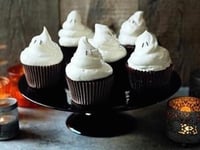 Photo de la Recette: CUPCAKES FANTÔME D'HALLOWEEN