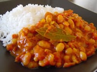 Photo de la Recette: Curry de Haricots Blancs Façon Rougail