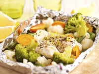 Photo de la Recette: Darnes de Cabillaud Citronnées en Papillote