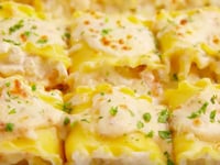 Photo de la Recette: Délicieux Rouleaux de Lasagne aux Fruits de Mer et à la Sauce Crémeuse