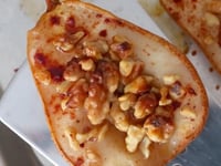 Photo de la Recette: Des Poires au Four aux Noix et au Miel