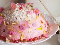 Photo de la Recette: Dôme Mystérieux Framboise-Grenade