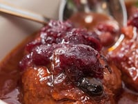 Photo de la Recette: DU POULET POUR UNE GANG AVEC LA SAUCE DE CANNEBERGES QUÉBEC