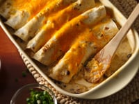 Photo de la Recette: Enchiladas Légères au Poulet et à la Crème Sure