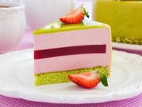 Photo de la Recette: Entremets Fraises Pistache