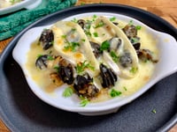 Photo de la Recette: Escargots et Champignons Gratinés