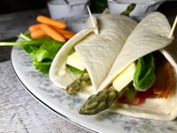 Photo de la Recette: Fajitas Poulet Grillé et Asperges