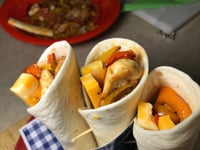 Photo de la Recette: Fajitas Poulet Légumes Fromage