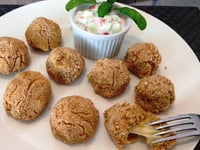 Photo de la Recette: Falafels Farcis au Cheddar et leur Sauce Légère