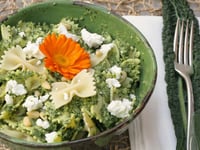 Photo de la Recette: Farfalles au Chou Kale et au Chèvre