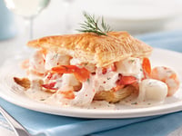 Photo de la Recette: Feuillantines aux Fruits de Mer et Crème de Brie