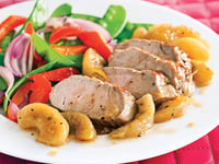 Photo de la Recette: Filet de Porc Caramélisé aux Pommes