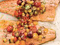 Photo de la Recette: Filets de Truite et Salsa aux Tomates et aux Cerises de Terre