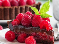 Photo de la Recette: Fondant au Chocolat Coeur Fruits Rouges Facile