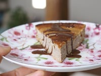 Photo de la Recette: Fondant Banane - Coco & Coulis de Chocolat {sans gluten ni lait}