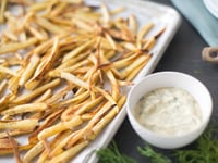 Photo de la Recette: Frites de Panais avec Sauce à la Moutarde et à L’aneth