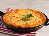 Photo de la Recette: Frittata au Chorizo Épicé et Tomates avec Fromage Pepper Jack
