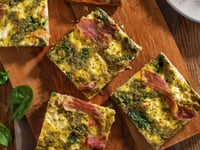 Photo de la Recette: Frittata au Jambon de Parme Cuit Pesto et Ricotta