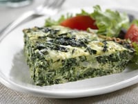 Photo de la Recette: Frittata aux Épinards et à la Courgette