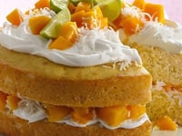 Photo de la Recette: Gâteau à Étages à la Mangue