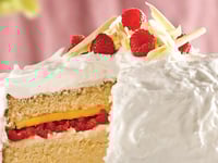 Photo de la Recette: Gâteau à la Vanille Chocolat Blanc et Fruits Frais