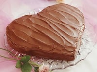 Photo de la Recette: Gâteau au Chocolat en Forme de Coeur