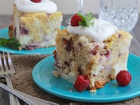 Photo de la Recette: Gâteau au Fromage, au Chocolat Blanc et aux Framboises à la Mijoteuse