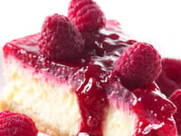 Photo de la Recette: Gâteau au Fromage Facile et Rapide et son Coulis de Framboise