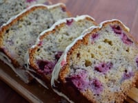 Photo de la Recette: Gâteau aux Bananes, Framboises et Chocolat Blanc