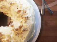 Photo de la Recette: Gâteau aux Bananes, Noix, Chocolat & son Glaçage à L’orange