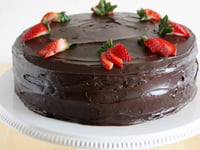 Photo de la Recette: Gâteau aux Fraises et au Chocolat Noir