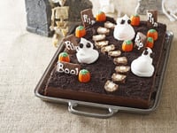 Photo de la Recette: Gâteau Cimetière Effrayant