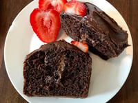 Photo de la Recette: Gâteau Double Chocolat et Glaçage Chocolat Beurre D'arachide