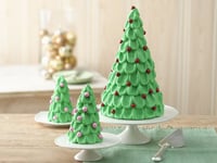 Photo de la Recette: Gâteau en Forme D’arbre de Noël avec Petits Arbres