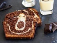 Photo de la Recette: Gâteau Marbré à la Vanille, au Chocolat et au Café